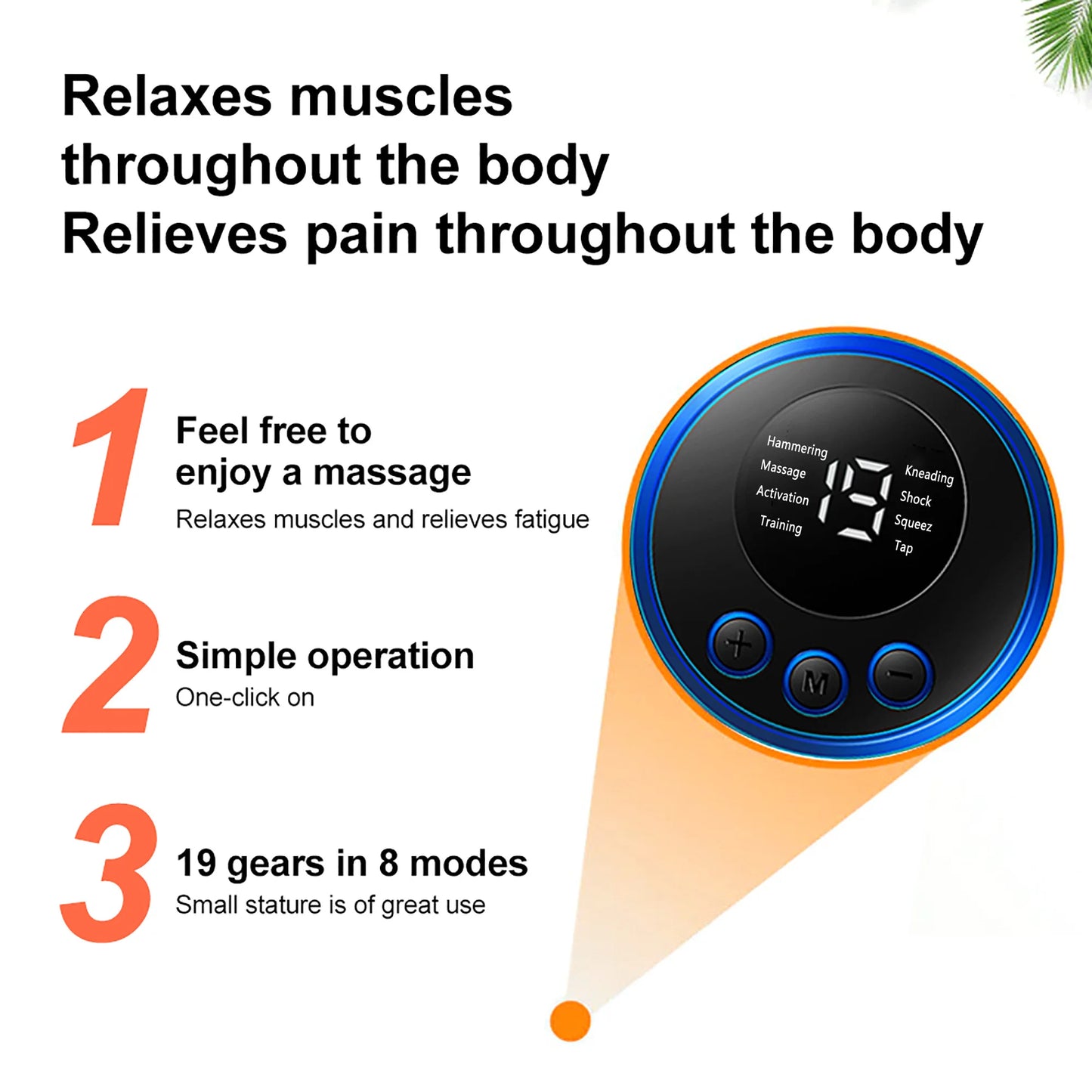 Mini EMS Neck & Body Massager – Portable Muscle Relief