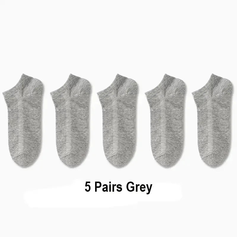 5/10 /20/30 Pairs Unisex Casual Plain Color Boat Socks Thin Breathable Comfy Anti Odor Sweat-absorbing Ankle Socks For Men Women