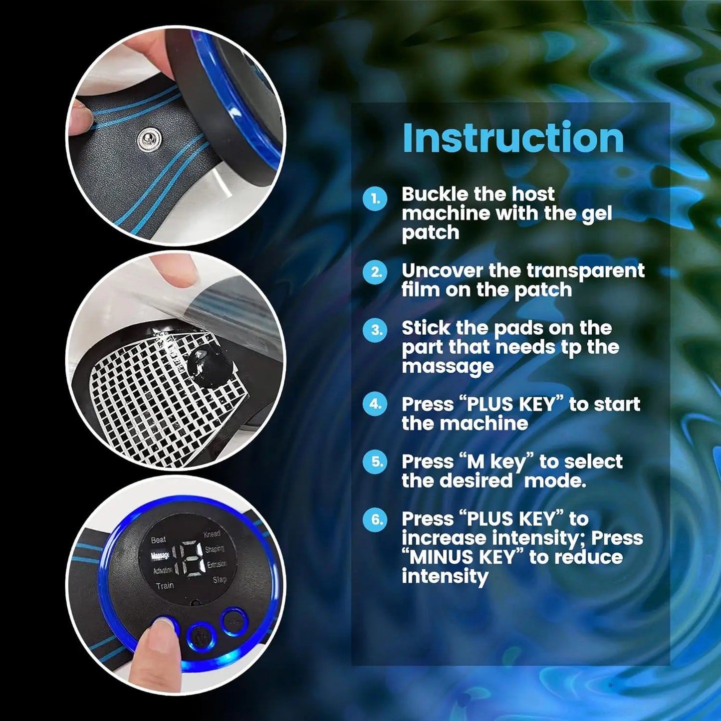 Mini EMS Neck & Body Massager – Portable Muscle Relief