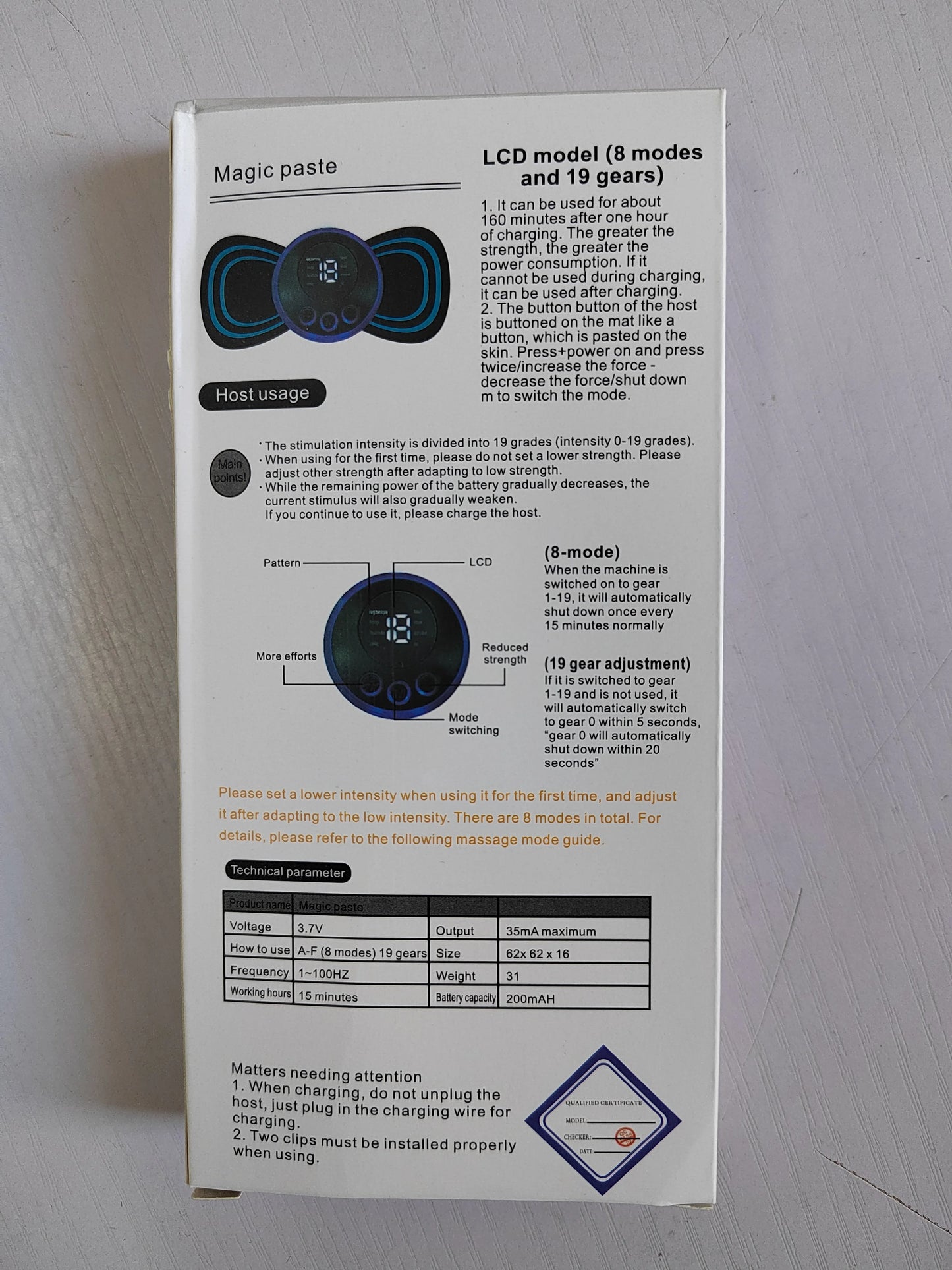 Mini EMS Neck & Body Massager – Portable Muscle Relief