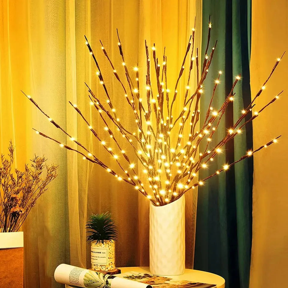 20LED Tree Branch Light Battery Power Fairy String Light For Bedroom Birthday Wedding Party Home Romantic Vase Decor Branch Lamp