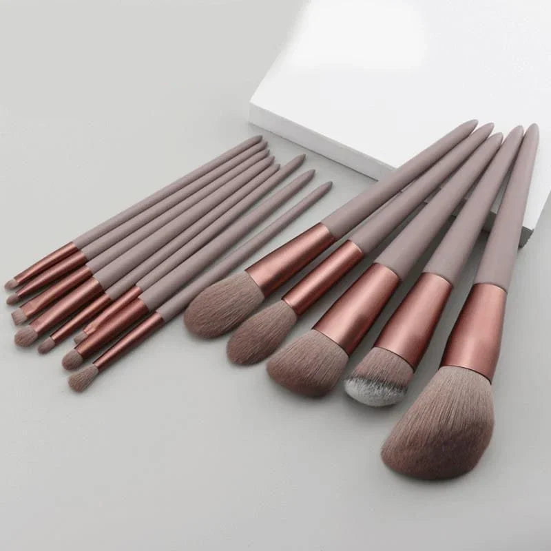 Eye Shadow Foundation Women Cosmetic Brush Eyeshadow Blush Beauty Soft Make Up Tools Bag 13 PCS Makeup Brushes Set