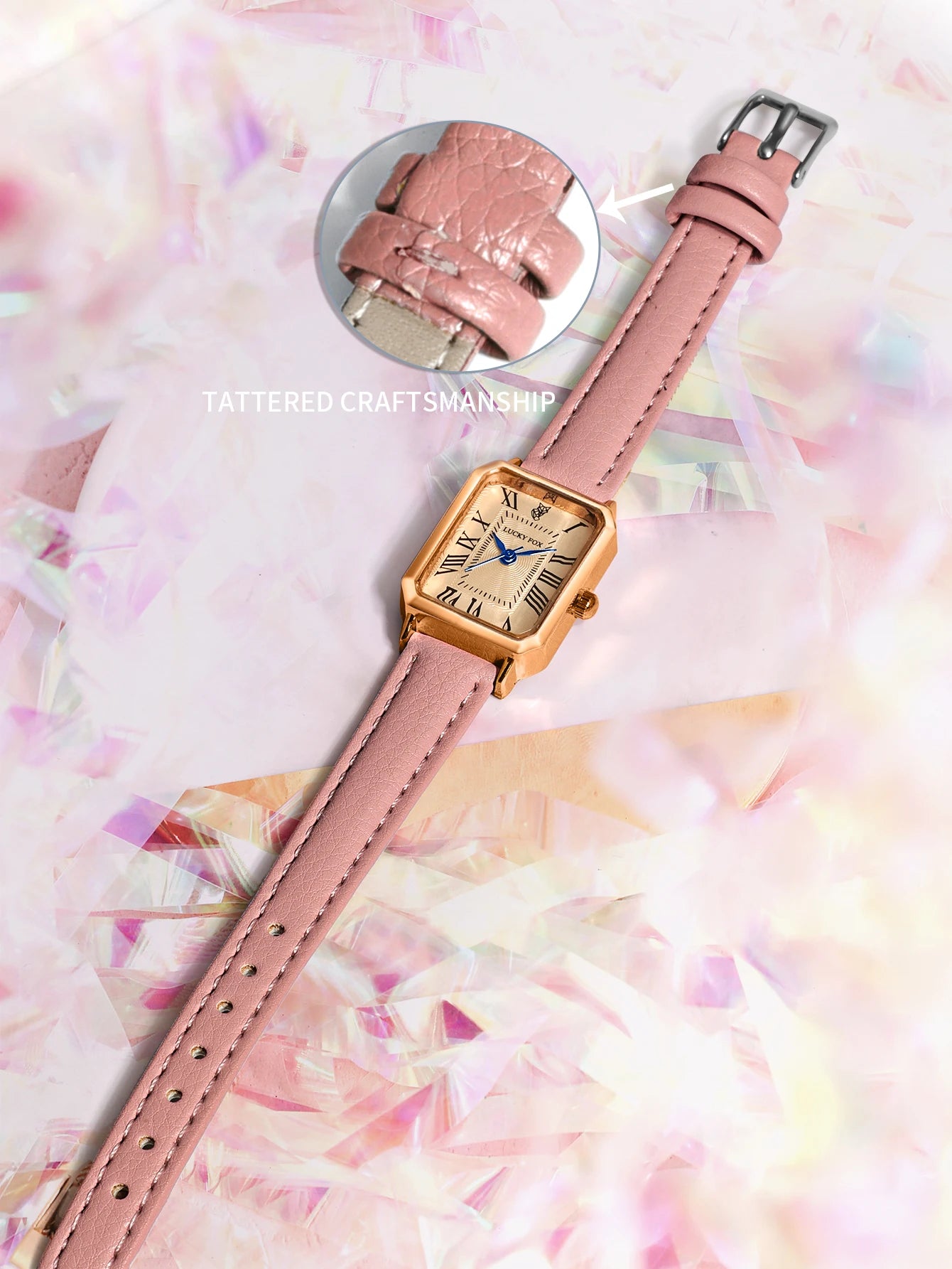 Fashion Retro Digital Dial Casual Watches Square Leather Strap Fashionable Clock Quartz Wristwatch for Women Gift