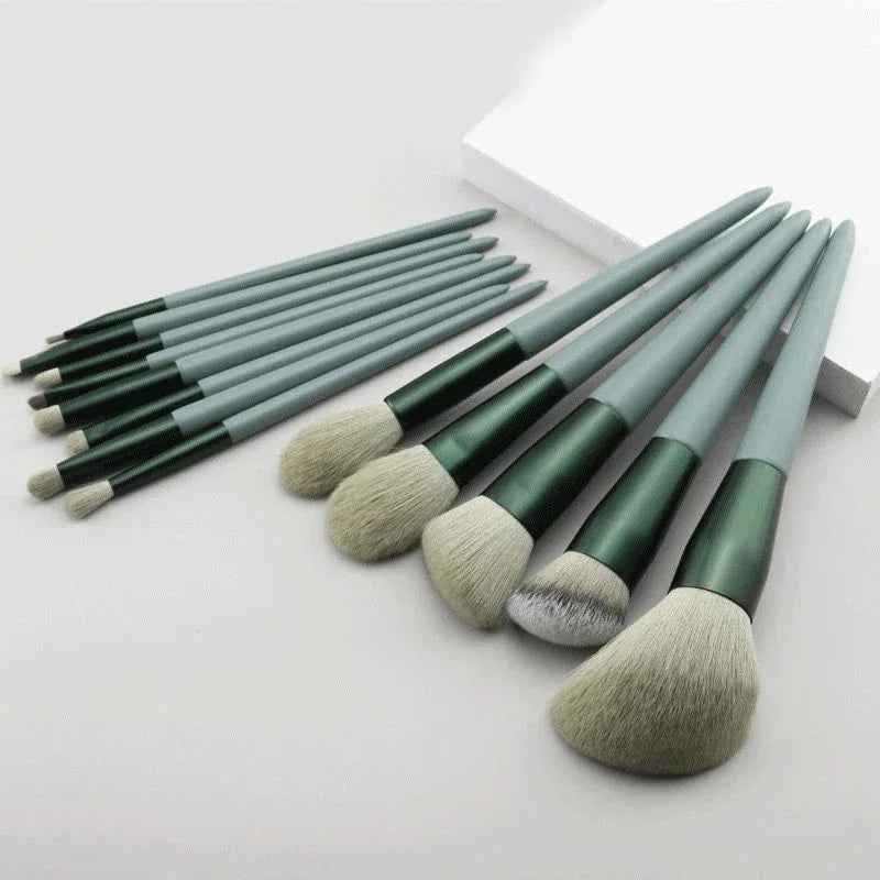 Eye Shadow Foundation Women Cosmetic Brush Eyeshadow Blush Beauty Soft Make Up Tools Bag 13 PCS Makeup Brushes Set