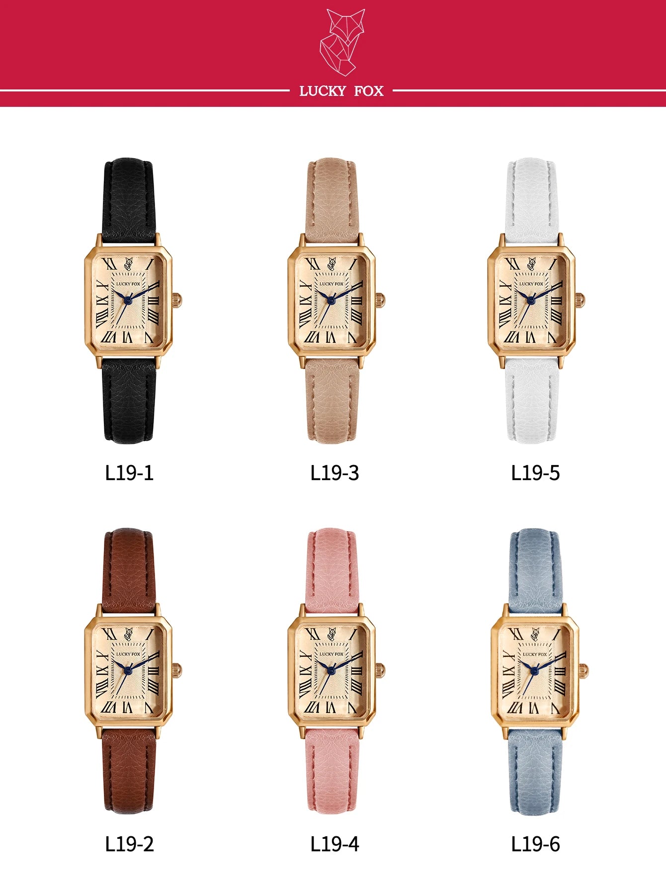 Fashion Retro Digital Dial Casual Watches Square Leather Strap Fashionable Clock Quartz Wristwatch for Women Gift