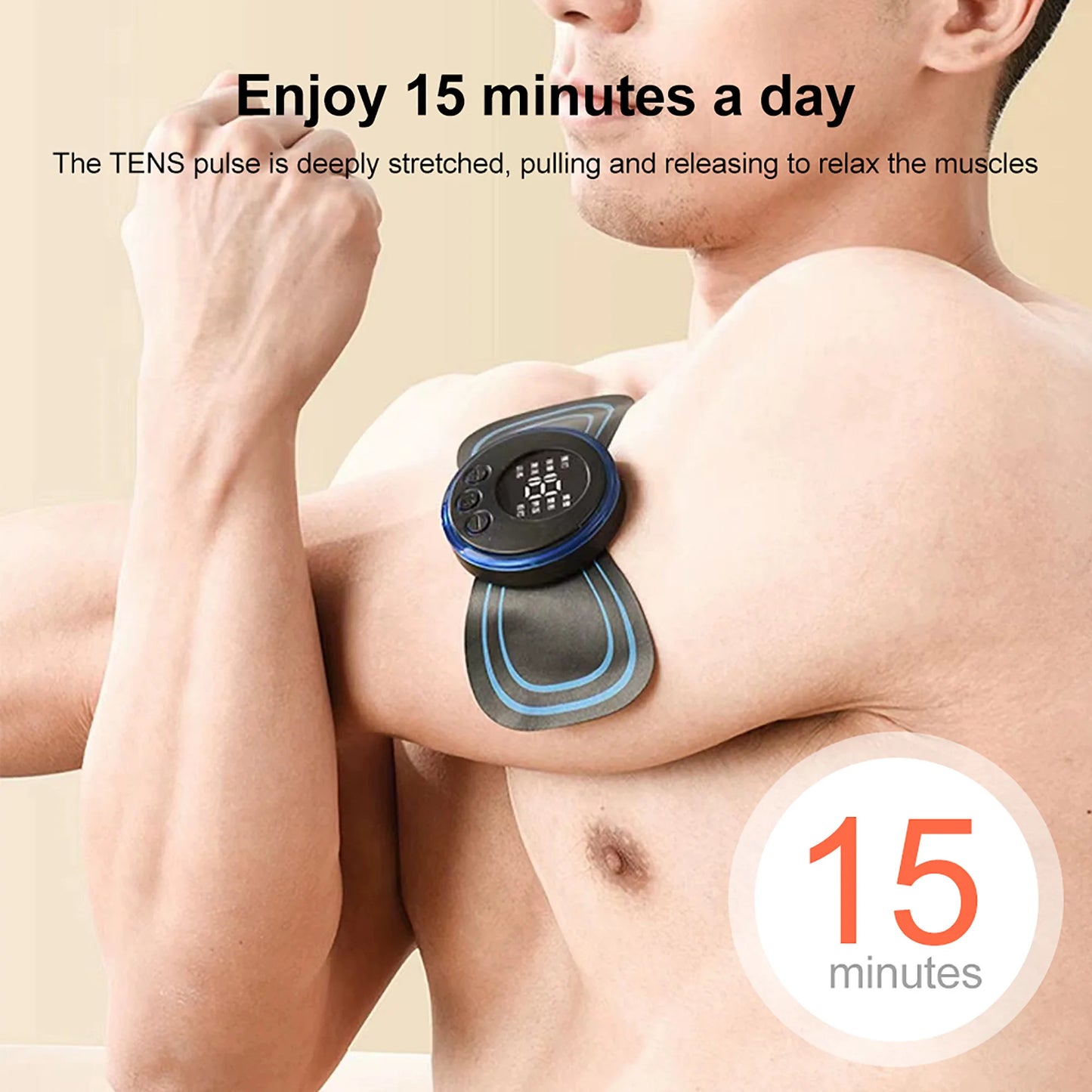 Mini EMS Neck & Body Massager – Portable Muscle Relief