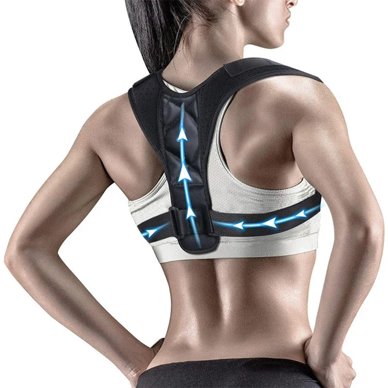 Adjustable Back Posture Corrector – Support Belt for Men & Women"