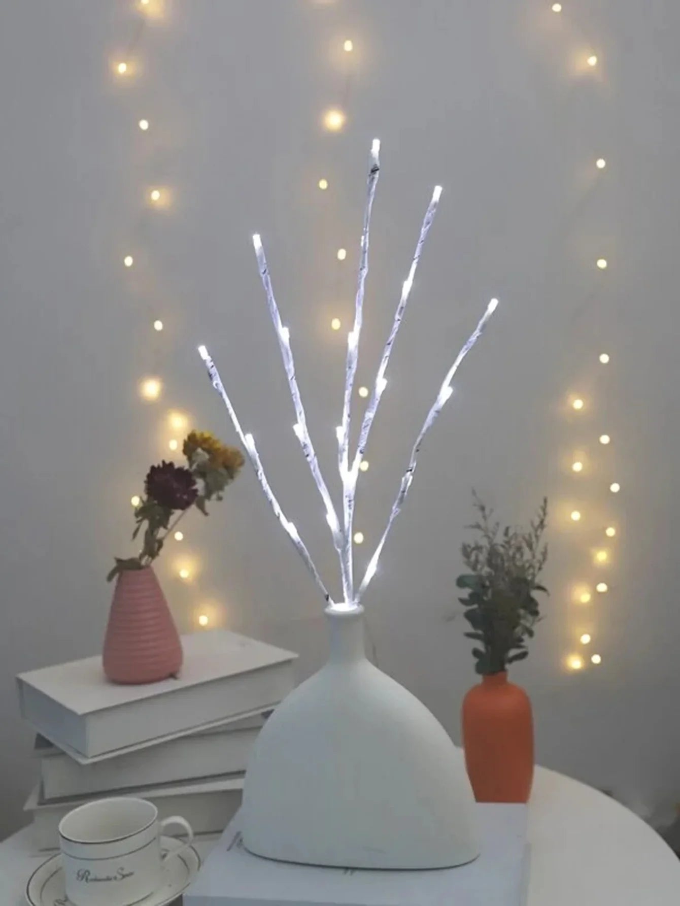 1 PC White Birch Branch Light LED Festive Lights Battery Operated For Christmas Party Wedding Decoration Twig Outdoor Lights