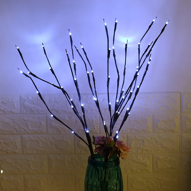 20LED Tree Branch Light Battery Power Fairy String Light For Bedroom Birthday Wedding Party Home Romantic Vase Decor Branch Lamp