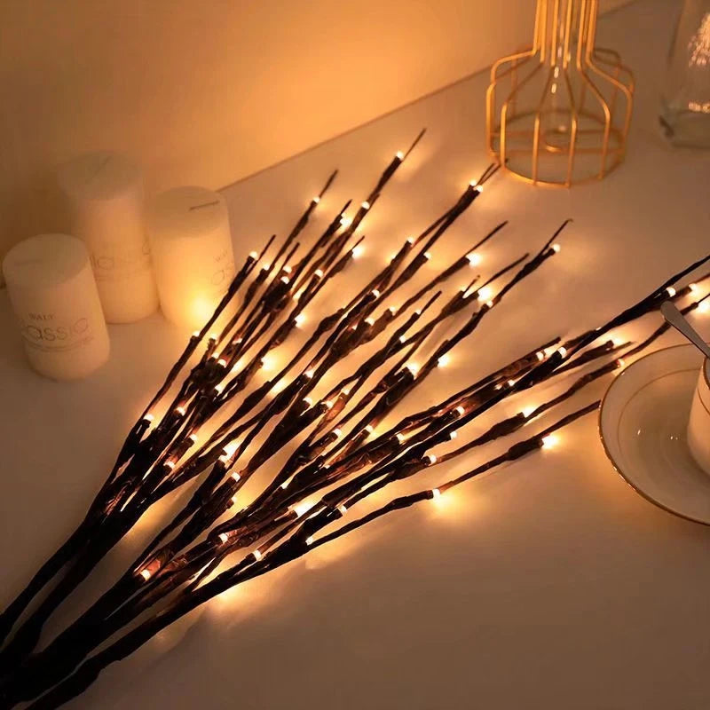 20LED Tree Branch Light Battery Power Fairy String Light For Bedroom Birthday Wedding Party Home Romantic Vase Decor Branch Lamp