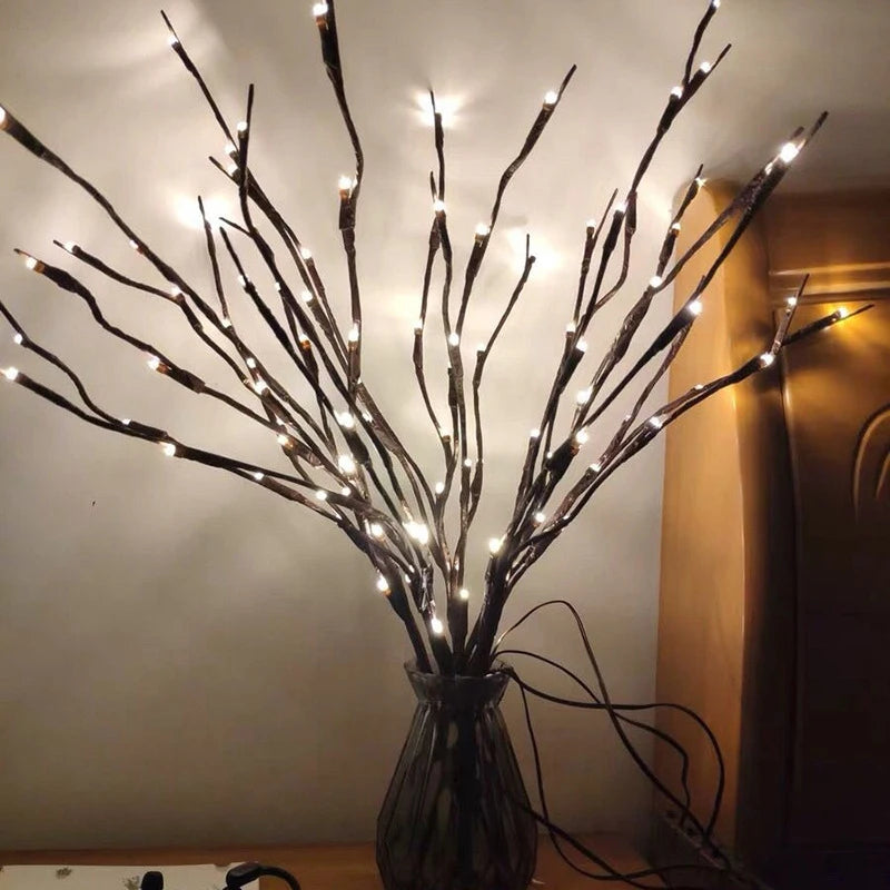 20LED Tree Branch Light Battery Power Fairy String Light For Bedroom Birthday Wedding Party Home Romantic Vase Decor Branch Lamp