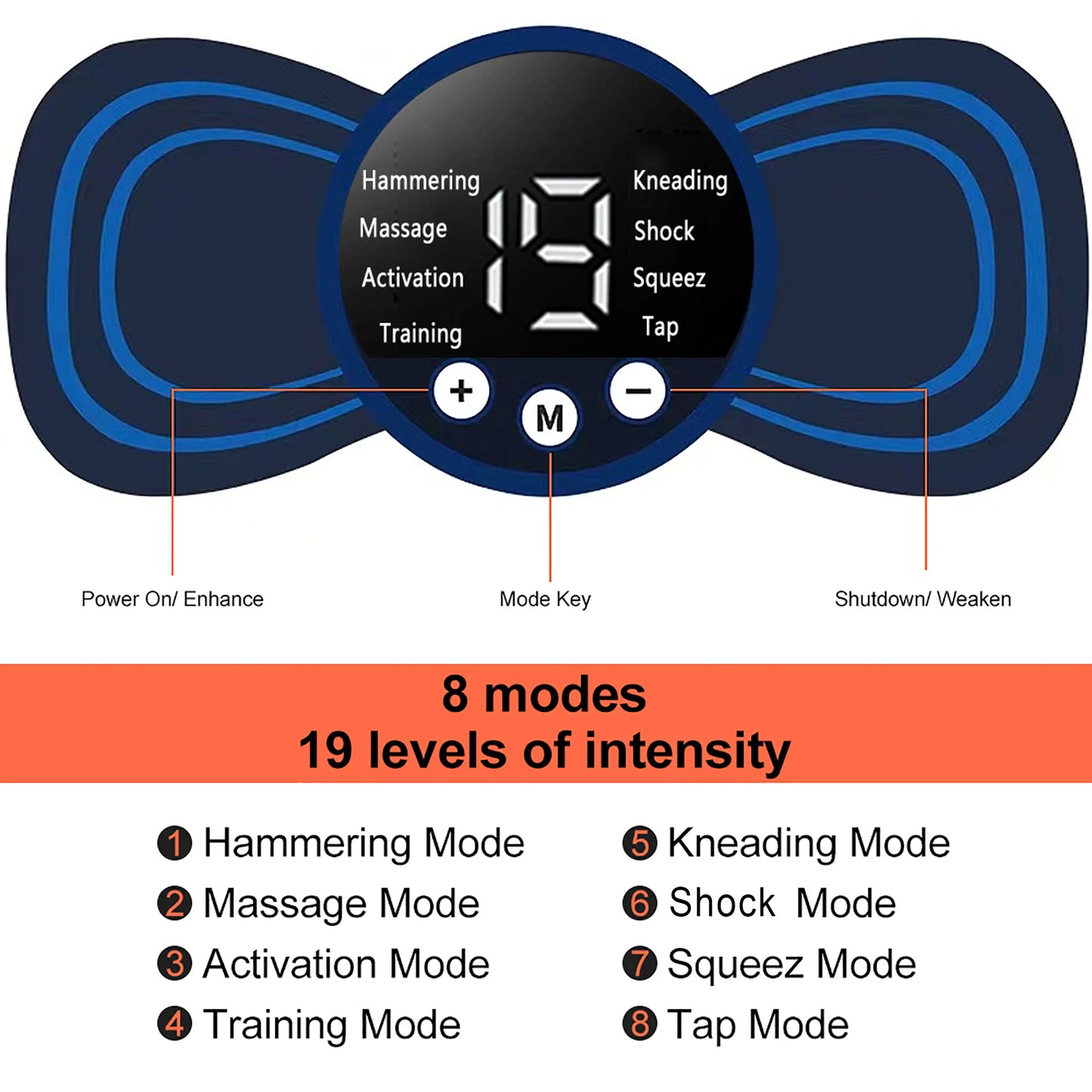 Mini EMS Neck & Body Massager – Portable Muscle Relief
